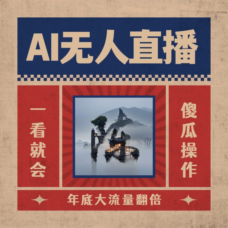 （8798期）AI无人直播一看就会，日入1000+无需真人出镜，小白迅速上手开播，下播就…| 网创圈