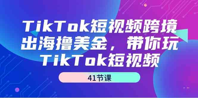 （9155期）TikTok短视频跨境出海撸美金，带你玩TikTok短视频（41节课）| 网创圈