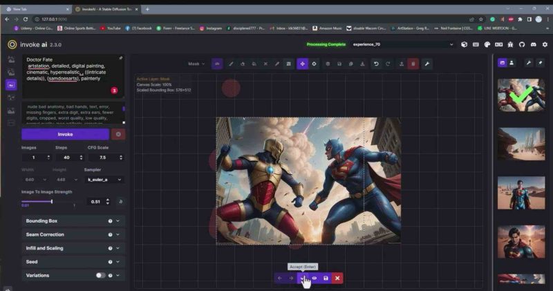 （9760期）Invoke AI 绘画教程-零基础创作可以销售的完美插图-49节-中英字幕| 网创圈