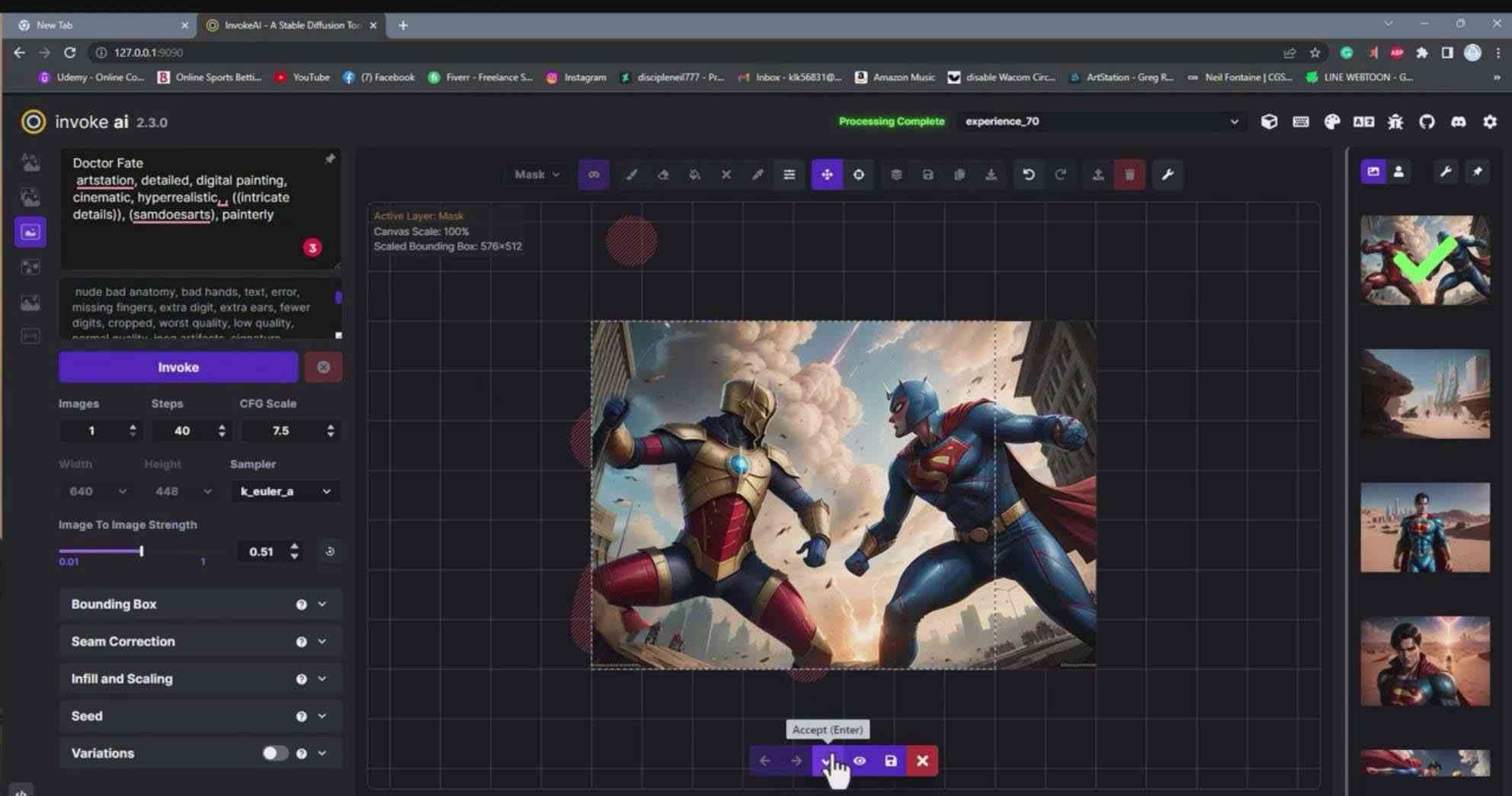 （9760期）Invoke AI 绘画教程-零基础创作可以销售的完美插图-49节-中英字幕| 网创圈