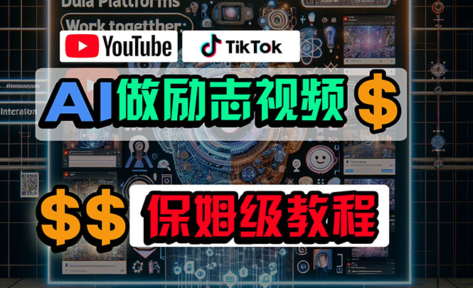 （10520期）利用AI制作励志视频，在YouTube和TikTok赚钱，小白可做（附工具）| 网创圈