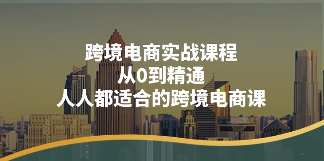 （11183期）跨境电商实战课程：从0到精通，人人都适合的跨境电商课（14节课）| 网创圈