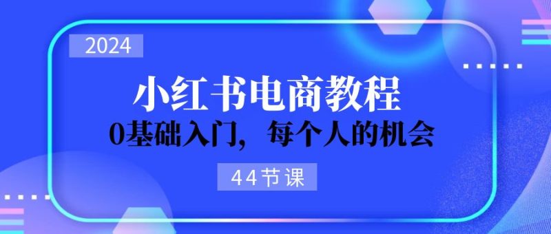 （11532期）2024从0-1学习小红书电商，0基础入门，每个人的机会（44节）| 网创圈