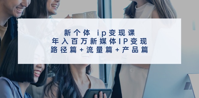 （11971期）新个体 ip变现课，年入百万新媒体IP变现，路径篇+流量篇+产品篇| 网创圈