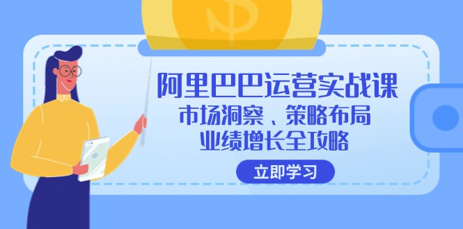 （12385期）阿里巴巴运营实战课：市场洞察、策略布局、业绩增长全攻略| 网创圈