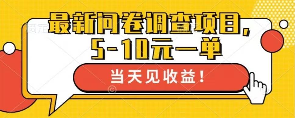 （13167期）最新问卷调查项目，单日零撸100＋| 网创圈