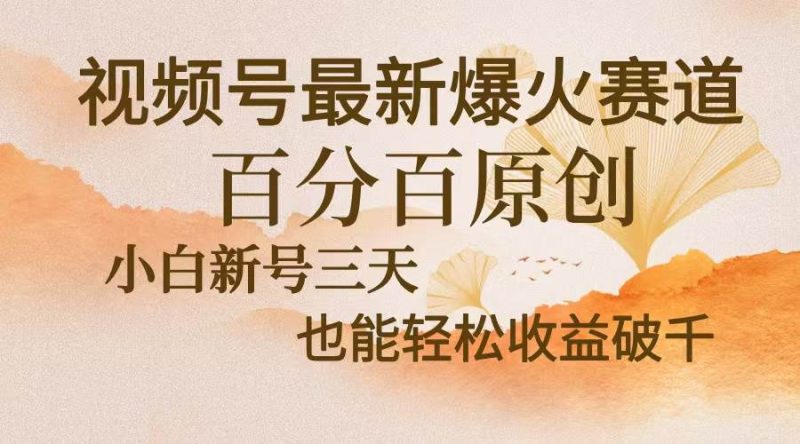 （13225期）视频号最新爆火赛道，中老年粉深信不疑，百分百原创，新号三天收益轻松…| 网创圈
