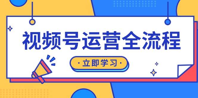 （13401期）视频号运营全流程：起号方法、直播流程、私域建设及自然流与付费流运营| 网创圈