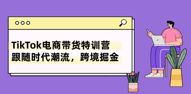 TikTok电商带货特训营，跟随时代潮流，跨境掘金（8节课）| 网创圈