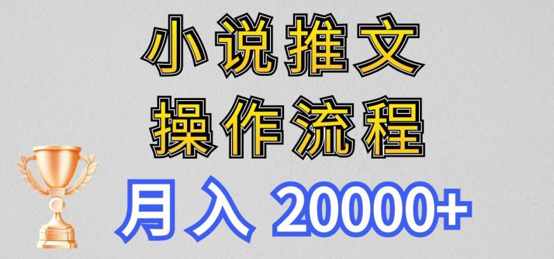 小说推文项目新玩法操作全流程，月入20000+，门槛低非常适合新手| 网创圈