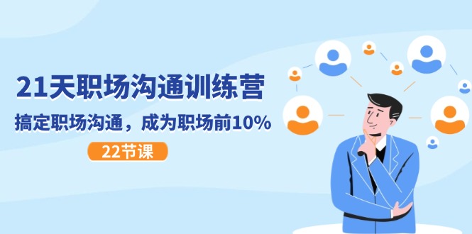 21天职场沟通特训营，搞定职场沟通，成为职场前10%（22节）| 网创圈