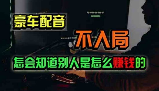 豪车配音，一个惊掉下巴，闷声发财的小生意| 网创圈