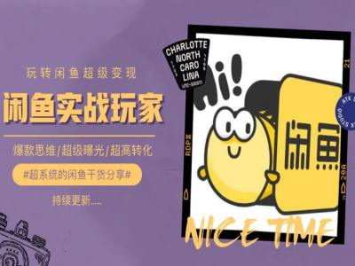 手把手教你0到1系统玩转闲鱼变现，爆款思维/超级曝光/超高转化| 网创圈