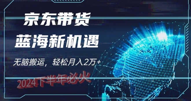 2024下半年最新蓝海项目，无脑搬运，不用剪辑，有手就会，京东图文视频，每月亲测2W+| 网创圈
