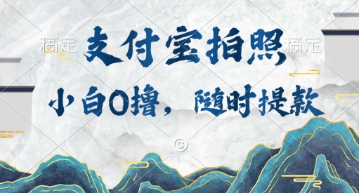 小白0撸项目，支付宝拍照做任务，随时可提款| 网创圈