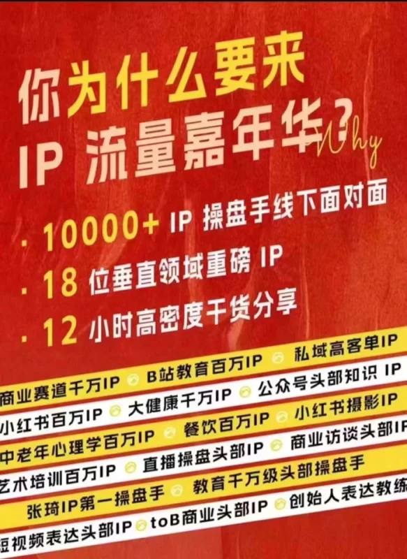 群响IP流量嘉年华，​现场视频+IP江湖2024典藏版PPT| 网创圈
