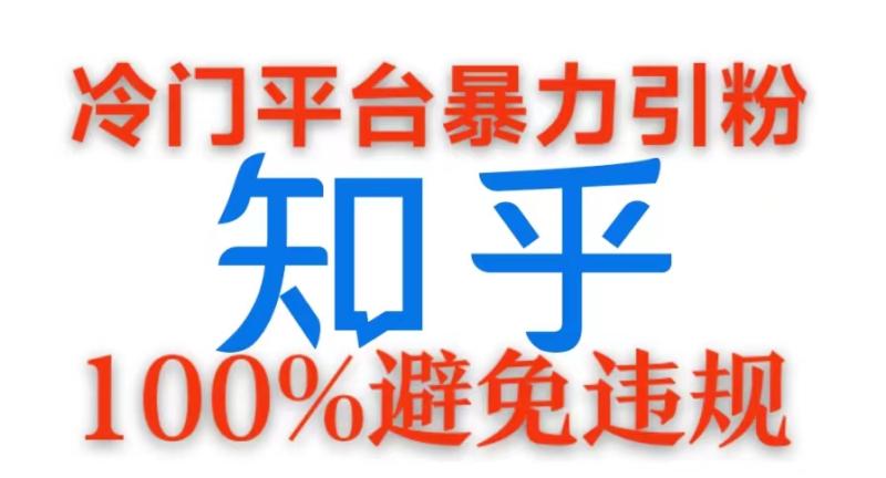 冷门平台暴力引流，日引100+创业粉，0成本100%避免违规的玩法| 网创圈