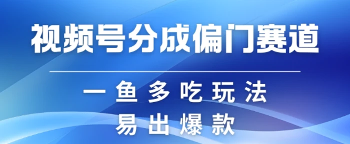 视频号创作者分成计划偏门类目，容易爆流，实拍内容简单易做【揭秘】| 网创圈