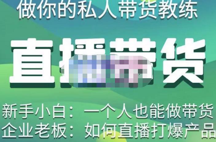 硬核传媒·直播带货（私人教练），实操实战教学，通俗易懂，学完后新手小白一个人也能做带货| 网创圈