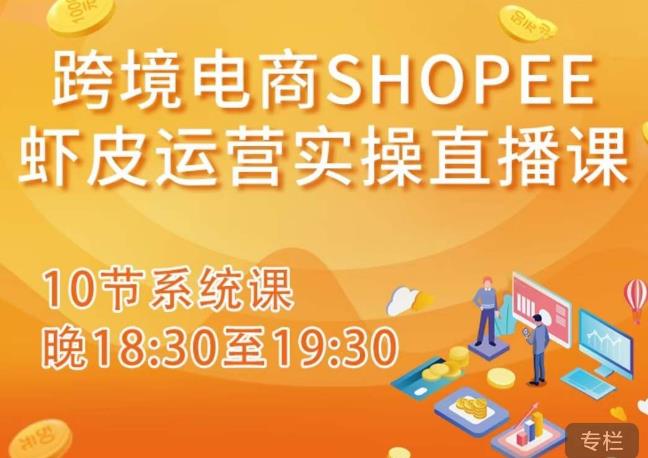 跨境电商Shopee虾皮运营实操直播课，从零开始学，入门到精通（10节系统课）| 网创圈
