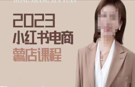 2023小红书电商课，新手小白从0~1玩转小红书薯店电商| 网创圈