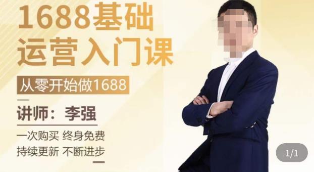 1688运营基础入门系统课，​20课时带你系统性解析1688运营| 网创圈