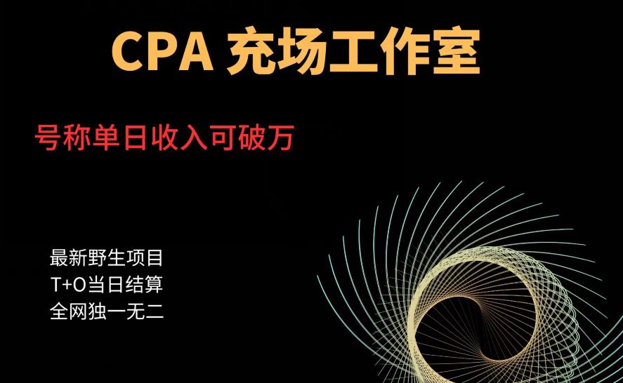 cpa充场工作室，号称单日收入10000+（揭秘）| 网创圈