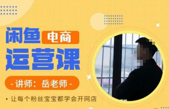 岳老师·闲鱼电商运营课，让每个粉丝宝宝都学会开网店| 网创圈