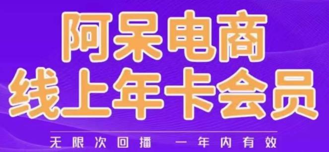 阿呆电商线上年会员，阿呆电商干货分享（更新中）| 网创圈