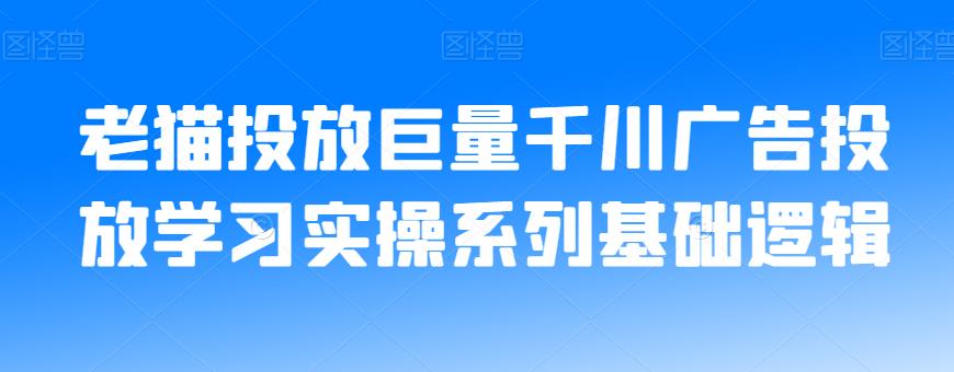 老猫投放巨量千川广告投放学习实操系列基础逻辑| 网创圈
