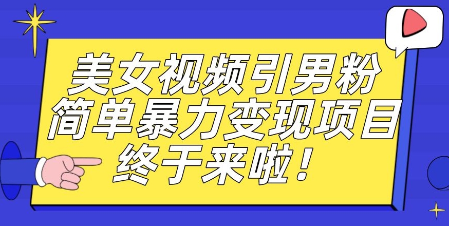 价值3980的男粉暴力引流变现项目，一部手机简单操作，新手小白轻松上手，每日收益500+【揭秘】| 网创圈
