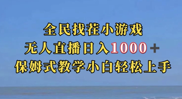 全民找茬小游戏直播玩法，抖音爆火直播玩法，日入1000+| 网创圈