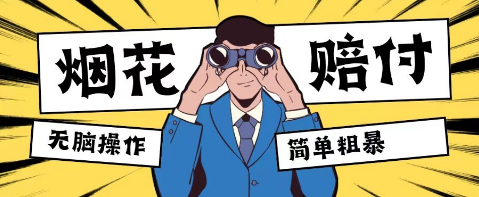 最新蓝海玩法，烟花爆竹赔付，单订单赔付200-500无脑操作【仅揭秘】| 网创圈