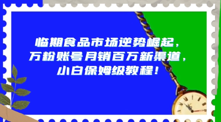 临期食品市场逆势崛起，万粉账号月销百万新渠道，小白保姆级教程【揭秘】| 网创圈
