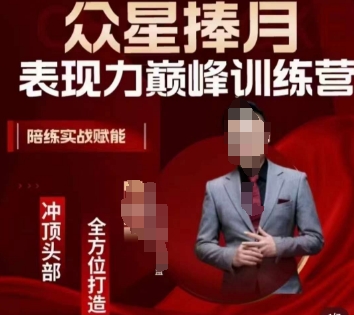 众星捧月表现力巅峰训练营，全方位打造，陪练实战赋能| 网创圈