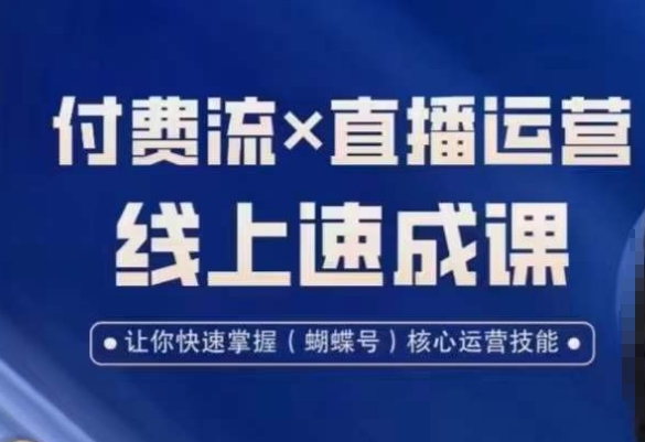 视频号付费流实操课程，付费流✖️直播运营速成课，让你快速掌握视频号核心运营技能| 网创圈