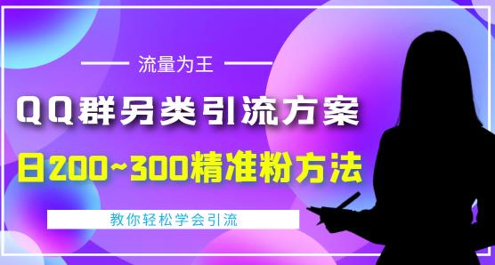 价值888的QQ群另类引流方案，半自动操作日200~300精准粉方法【视频教程】| 网创圈