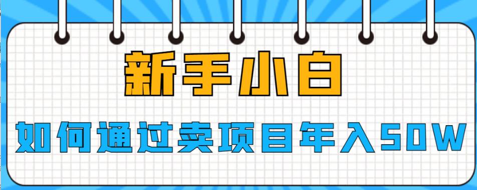 新手小白如何通过卖项目年入50W【揭秘】| 网创圈