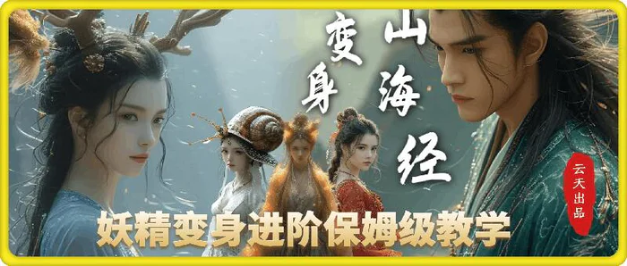 云天AI山海经变身视频教程，妖精变身进阶保姆级教学| 网创圈