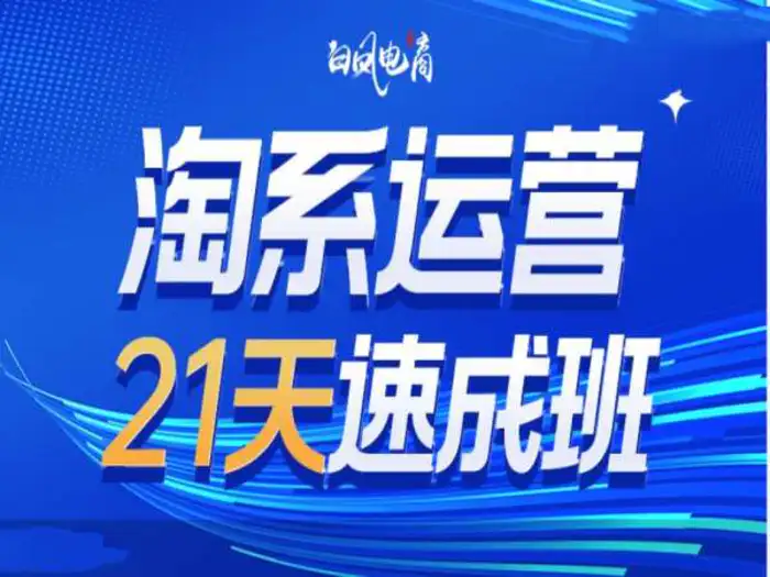 淘系运营21天速成班35期，年前最后一波和2025方向| 网创圈