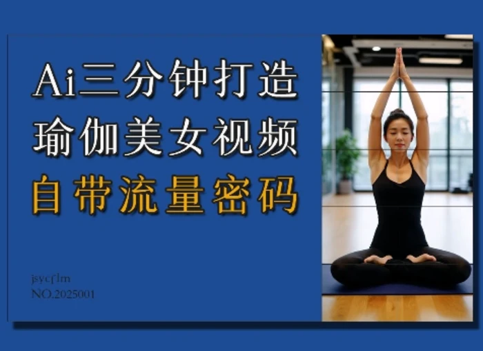 Ai3分钟打造瑜伽美女视频，自带流量密码| 网创圈