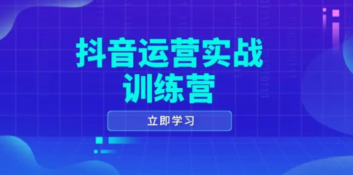 （14057期）抖音运营实战训练营，0-1打造短视频爆款，涵盖拍摄剪辑、运营推广等全过程| 网创圈