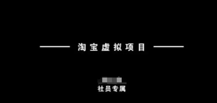 淘宝虚拟项目，从理论到实操，新手也能快速上手| 网创圈