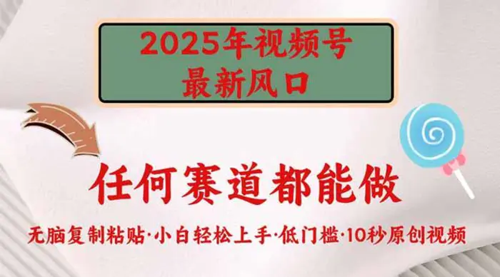 （14453期）2025年视频号新风口，低门槛只需要无脑执行| 网创圈