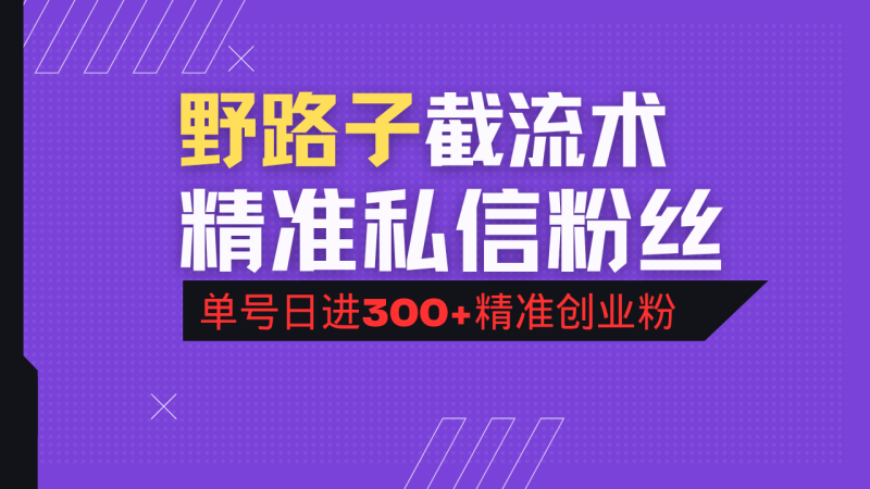 （14479期）抖音评论区野路子引流术，精准私信粉丝，单号日引流300+精准创业粉| 网创圈