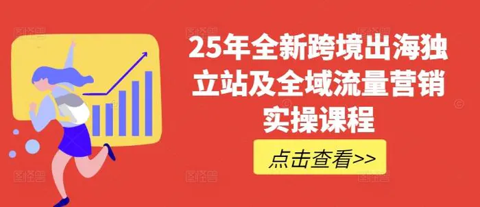 25年全新跨境出海独立站及全域流量营销实操课程，跨境电商独立站TIKTOK全域营销普货特货玩法大全| 网创圈