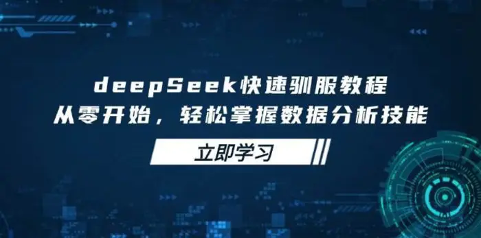 deepSeek快速驯服教程，从零开始，轻松掌握数据分析技能| 网创圈