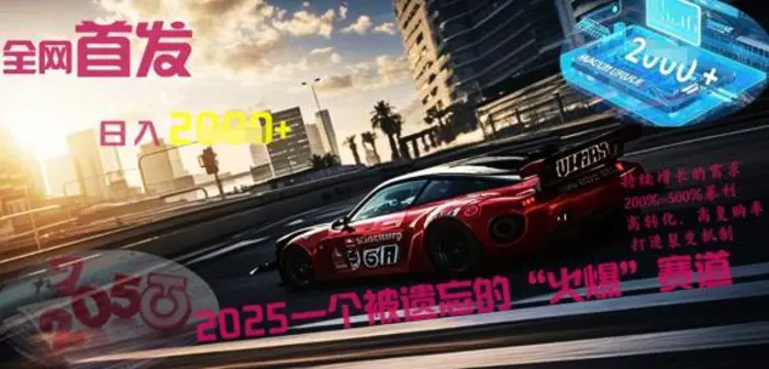 全网首发：2025一个被遗忘的“火爆”赛道轻松日入多张| 网创圈