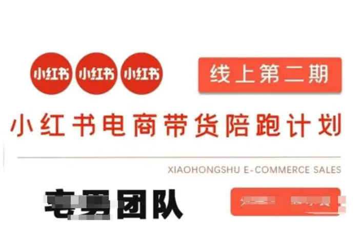 小红书电商带货课2期，月利润20个的小红书电商的有货源，无货源，虚拟产品，付费投流等整套玩法| 网创圈