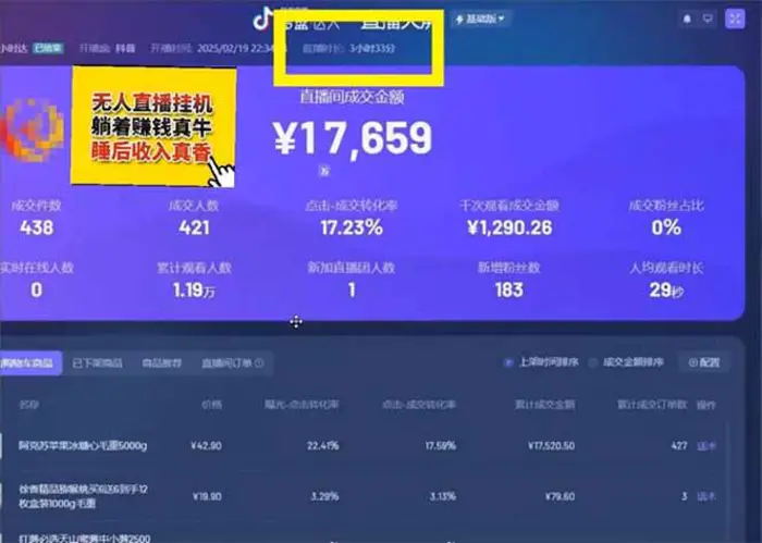 图片[3]| （14211期）日赚6000+！抖音小时达Ai无人直播躺赚新风口，0门槛吃官方亿级流量！| 网创圈